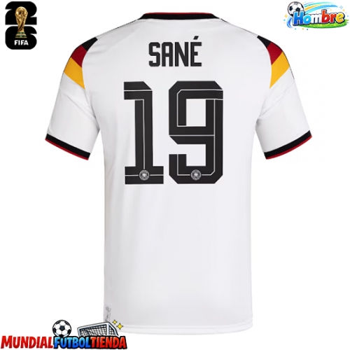Camiseta Alemania Leroy Sane #19 Primera Equipación Replica Mundial 2026 mangas cortas